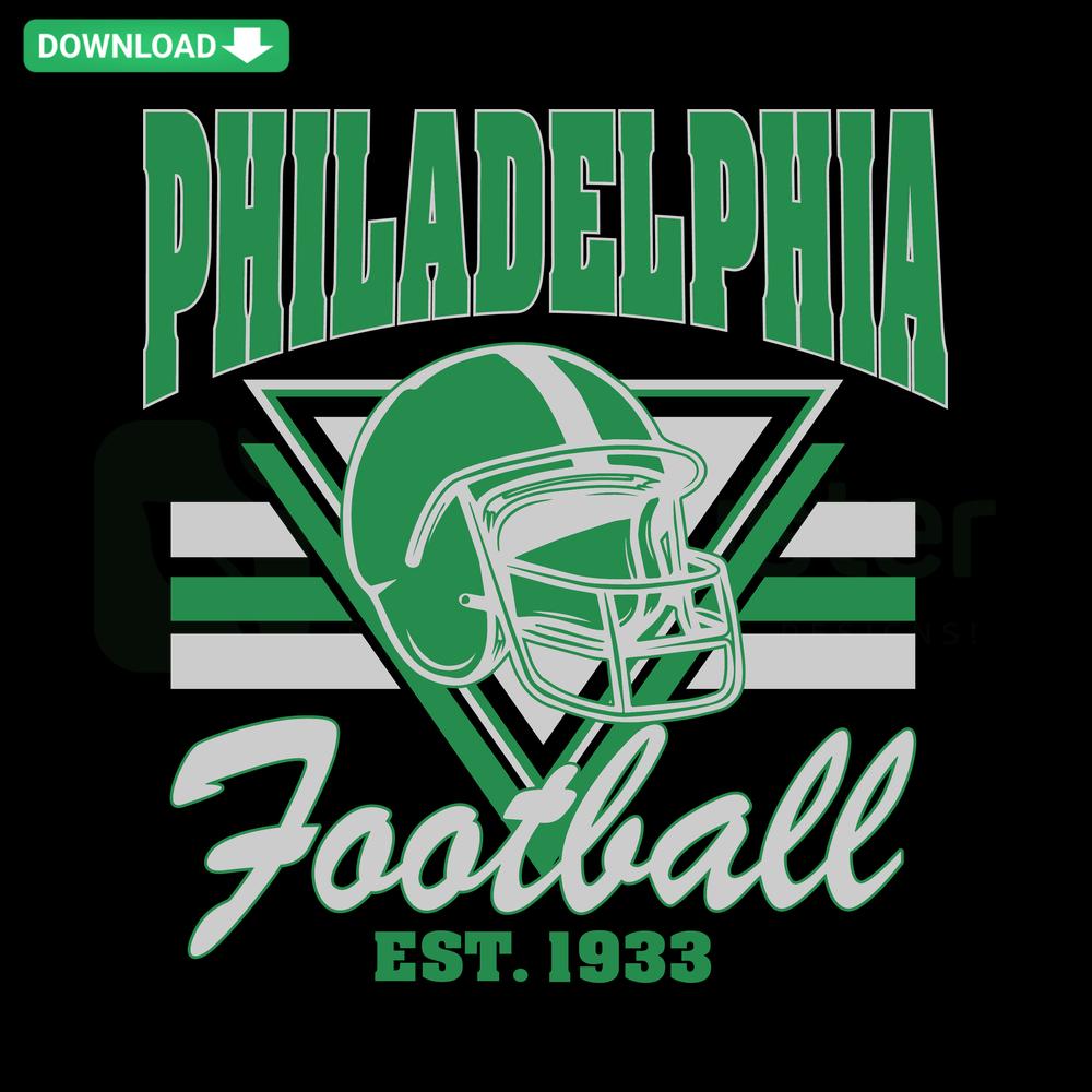 Vintage Philadelphia Eagles Football SVG, Cricut file; Retro Eagles logo, digital graphic perfect for custom designs, fan crafts.