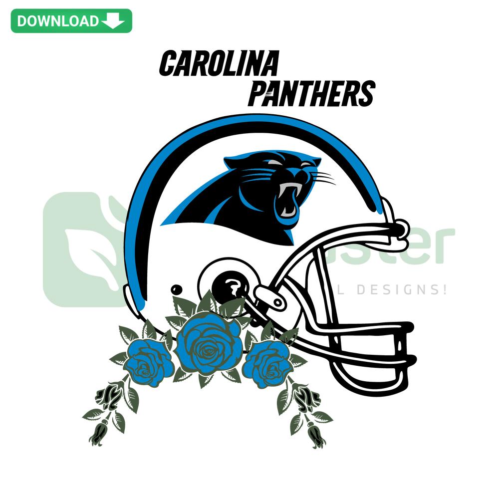 Carolina Panthers Helmets SVG design for Cricut, perfect for designers seeking digital download design resources.