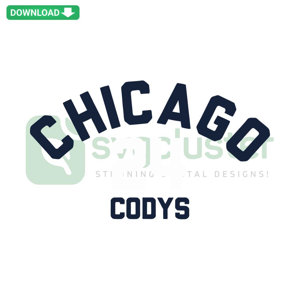Chicago Codys 24 Baseball SVG Design with MLB Themes, Digital SVG Download for Crafting and Projects, Vector Image Resources