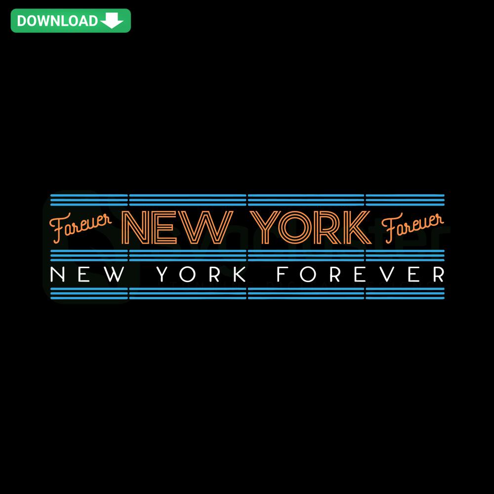 New York Forever Knicks SVG Download: Editable Basketball Design for Cricut with Vintage Fonts, Team Colors