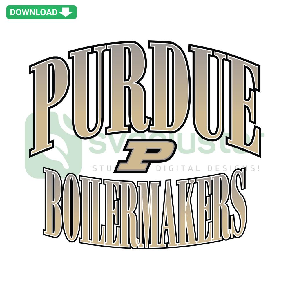 Purdue Boilermakers Vintage SVG Download, NCAA Team Design, Craft Patterns, Retro University Logo, Sports Digital Art