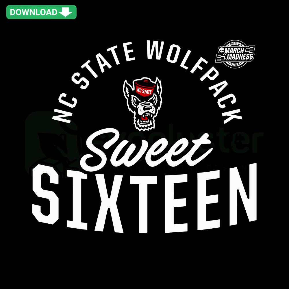 NC State Wolfpack 2024 NCAA Men's Basketball Tournament SVG, March Madness vector graphics, download SVG, basketball design.