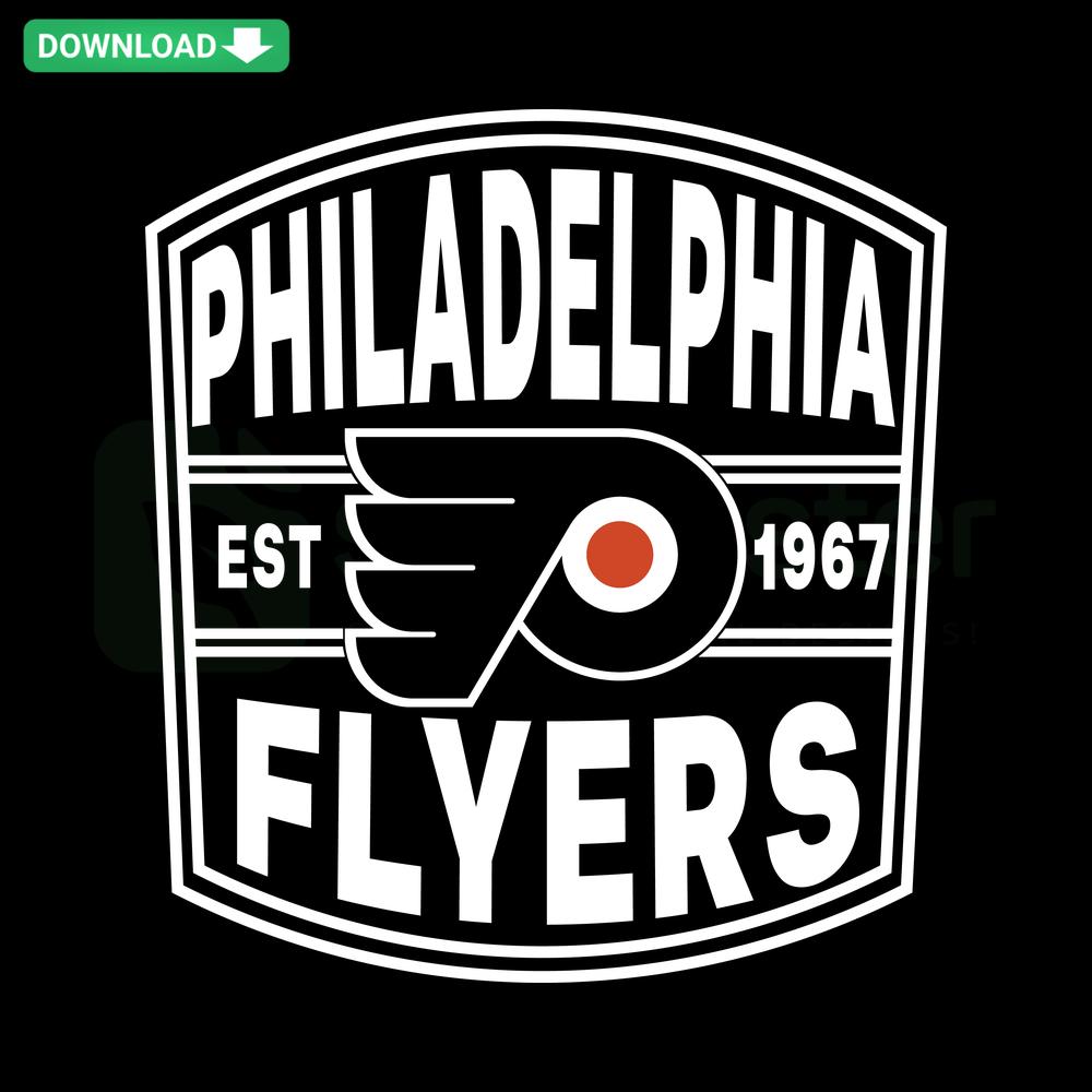 Philadelphia Flyers Vintage Hockey NHL SVG Download, Retro Design, Instant Digital Graphics, Nostalgic Sports Art.