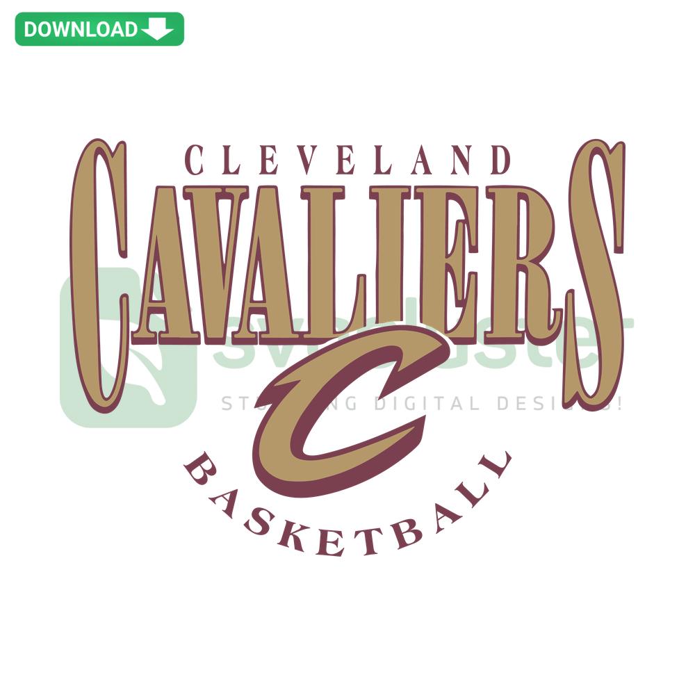 Cleveland Cavaliers NBA SVG download, vibrant custom SVG featuring team logo and basketball elements, perfect for Cricut projects.