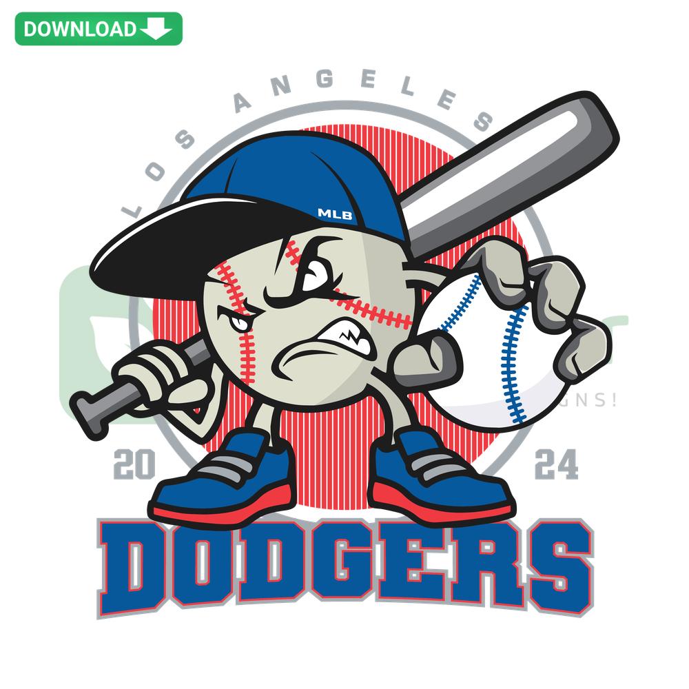 2024 Dodgers Season SVG Design: High-Resolution Los Angeles Baseball Logo, Digital Download for Fans