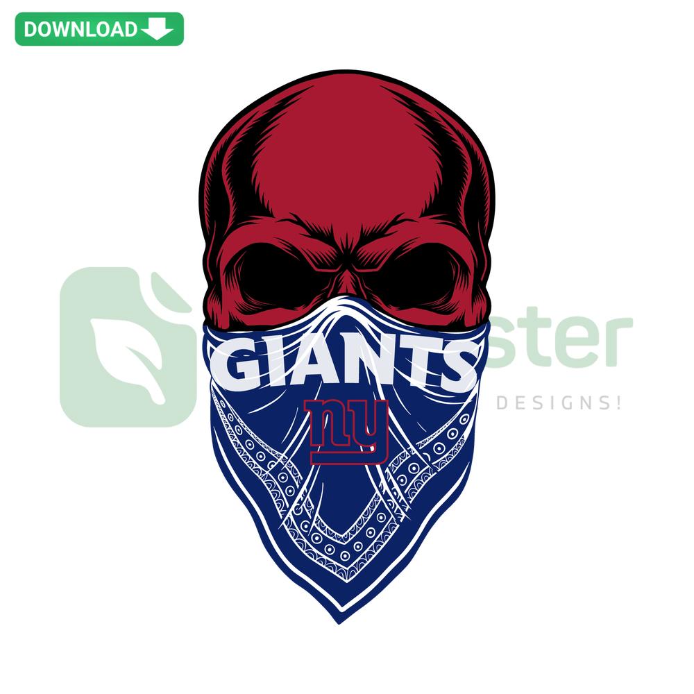 New York Giants Skull SVG Design, NFL Graphic, NYC Team Logo, Sports Digital Download, SVGCluster Asset