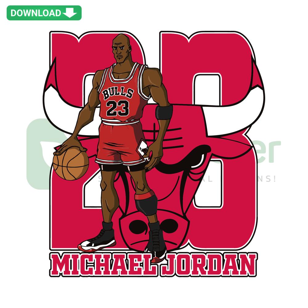 Michael Jordan SVG Digital Download: Iconic Air Jordan silhouette art, perfect for wall decor and basketball fans. SVG file.