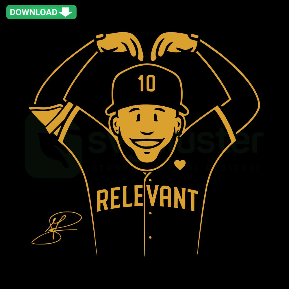 Jurickson Profar Relevant Heart Hands Sign SVG, Vibrant Printable SVG Design, Baseball Star Artwork, Editable Cut Files.