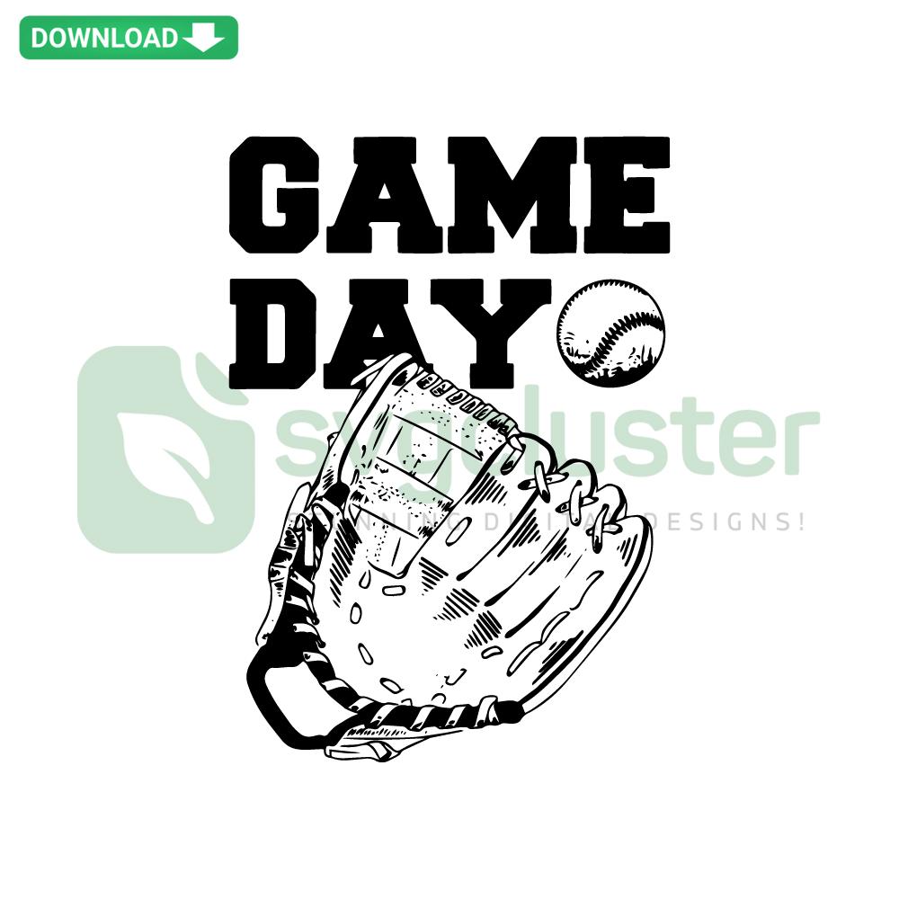 Baseball themed t-shirts made with game day baseball SVG file