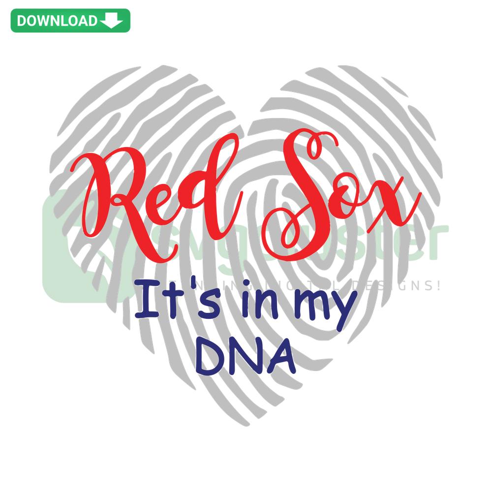 Red Sox Fingerprint SVG, Cricut Graphic: Unique digital design with baseball pattern for Red Sox fans, instant download.