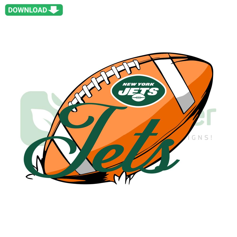 New York Jets NFL Football SVG, team logo, green and white colors, digital download, printable vector asset.
