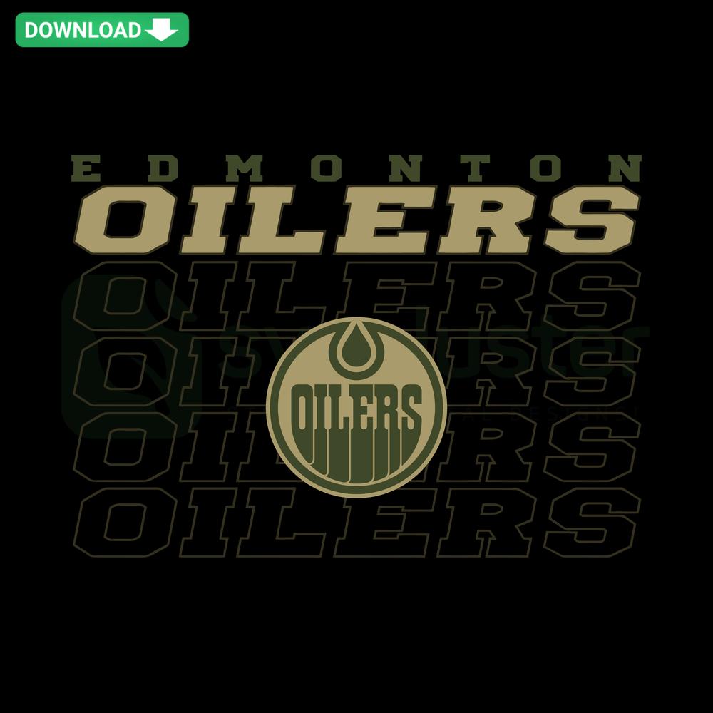 Edmonton Oilers retro logo SVG, NHL hockey digital art, vintage wall decor download, vector file for crafts