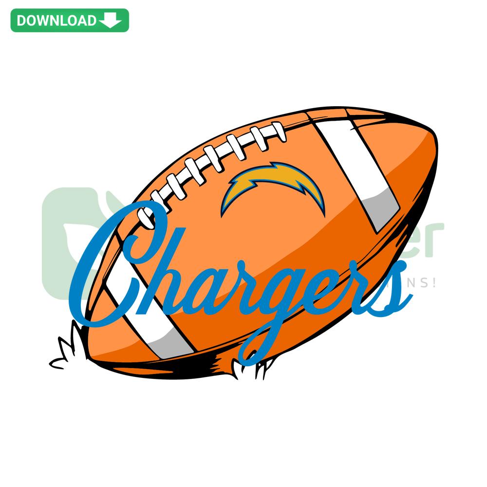 Los Angeles Chargers Football SVG Digital Download: Bold lightning bolt logo, vibrant blue and gold colors, ideal for DIY craft projects.