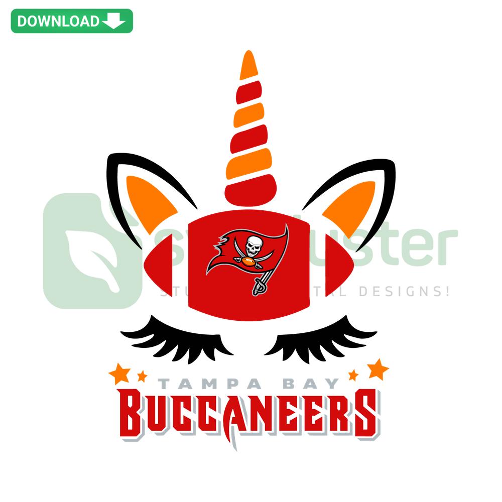 Tampa Bay Buccaneers Unicorn SVG, football-themed unicorn, digital design download, SVG resources, fantasy sports graphics.