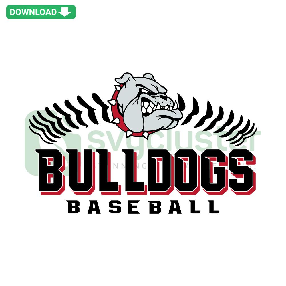 Georgia Bulldogs Baseball SVG, NCAA Digital Download, Cut Files, Team Logo Design, Sports Graphic, Cricut, Silhouette, DIY Craft