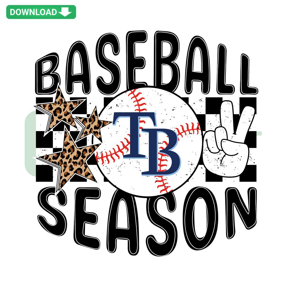 Tampa Bay Rays SVG Digital Download: Baseball Season Clip Art featuring team logo and bat design. Perfect for crafts and merch designs.