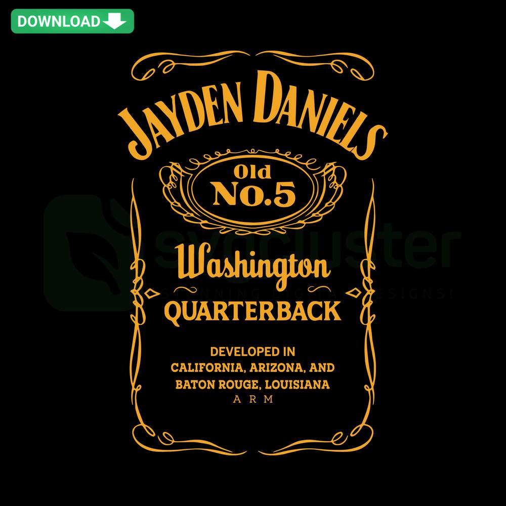 Jayden Daniels Washington Commanders QB SVG, NFL Craft Design, Quarterback SVG for DIY Projects, Digital Sports Art