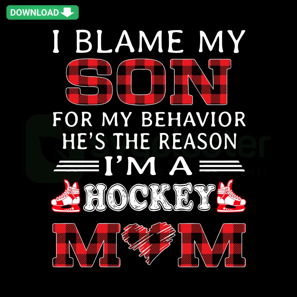 Hockey Mom T-shirt created with SVG design showing support for player