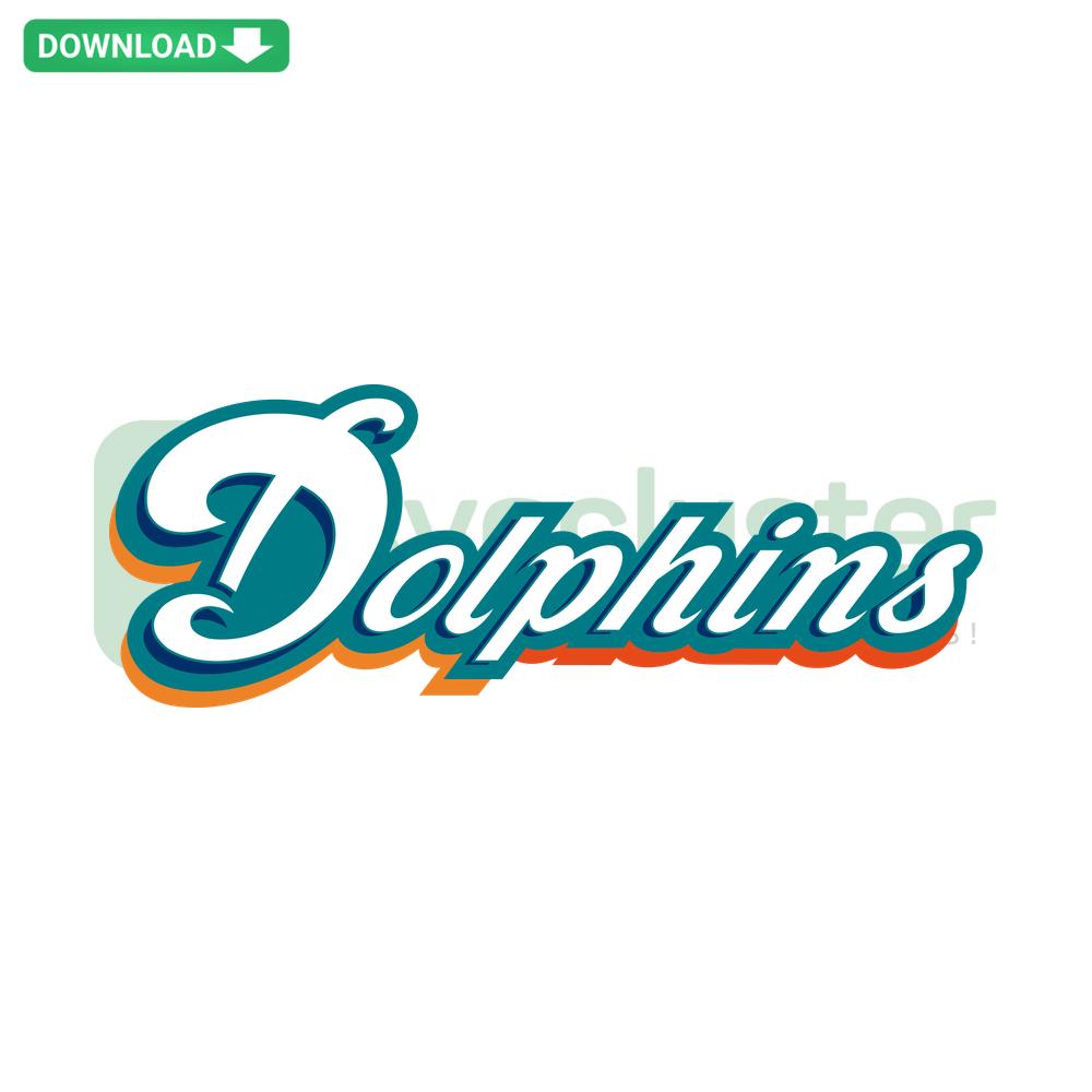 Miami Dolphins SVG Cricut Design Download: Team Logo, Football Graphic, Printable Art, Digital Asset for Crafts and DIY Projects.
