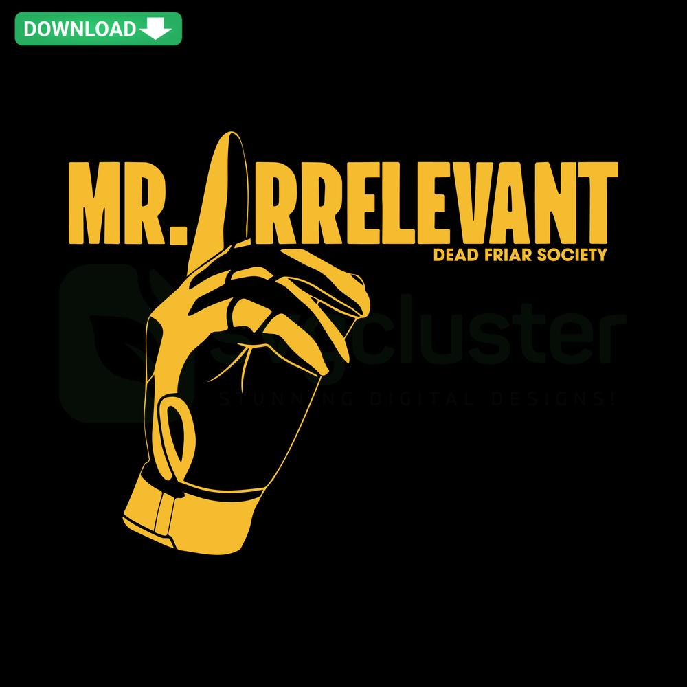 Mr Irrelevant San Diego Padres Baseball MLB SVG Design, Printable SVG with Padres theme, ideal for sports fans and crafters.
