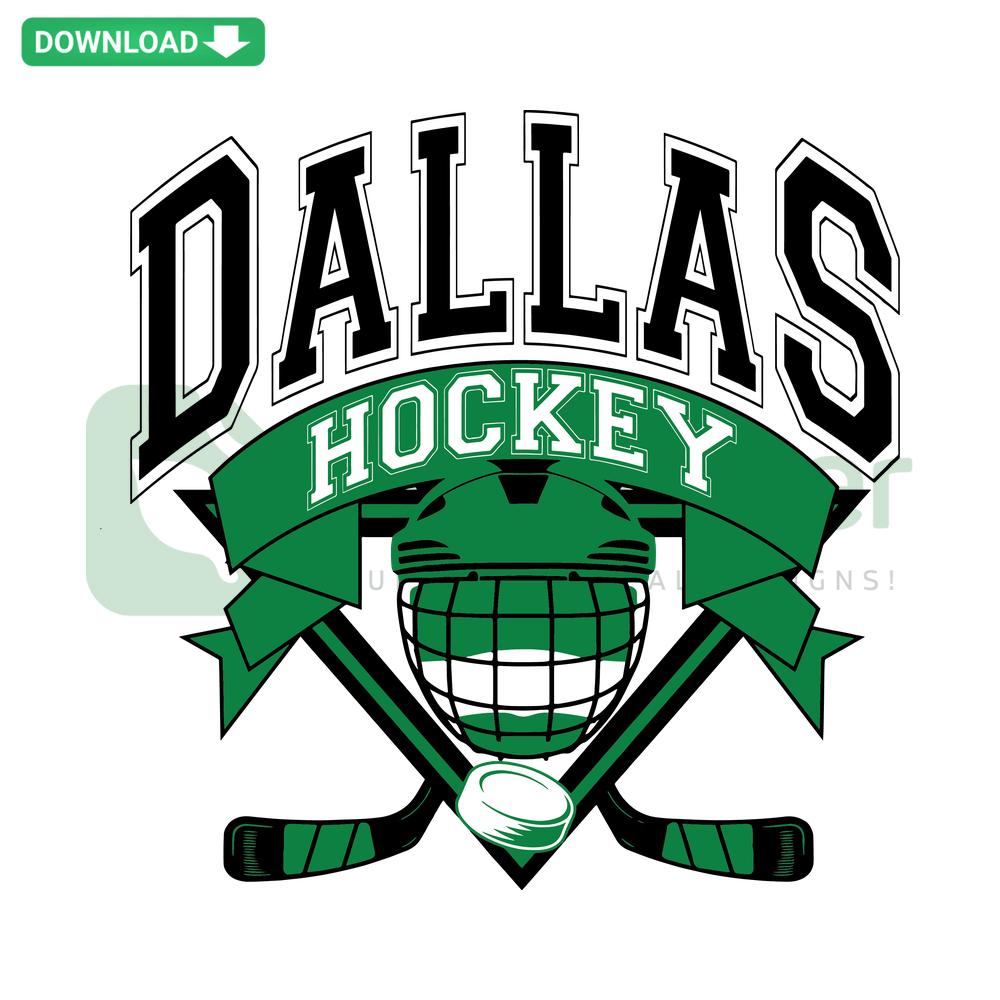 Dallas Stars Hockey Helmet SVG NHL Digital Download for Home Decor – SVG Design featuring iconic team logo and helmet outline.