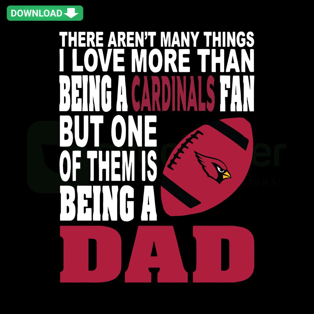 Cardinals Fan SVG Design: Heartfelt quote for true Cardinals enthusiasts, digital download for creative designers, instant file access.