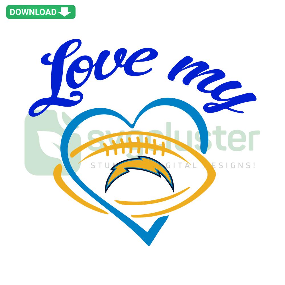 Los Angeles Chargers SVG Digital Download with Custom Graphic, Perfect for DIY Projects and Sports Fans.