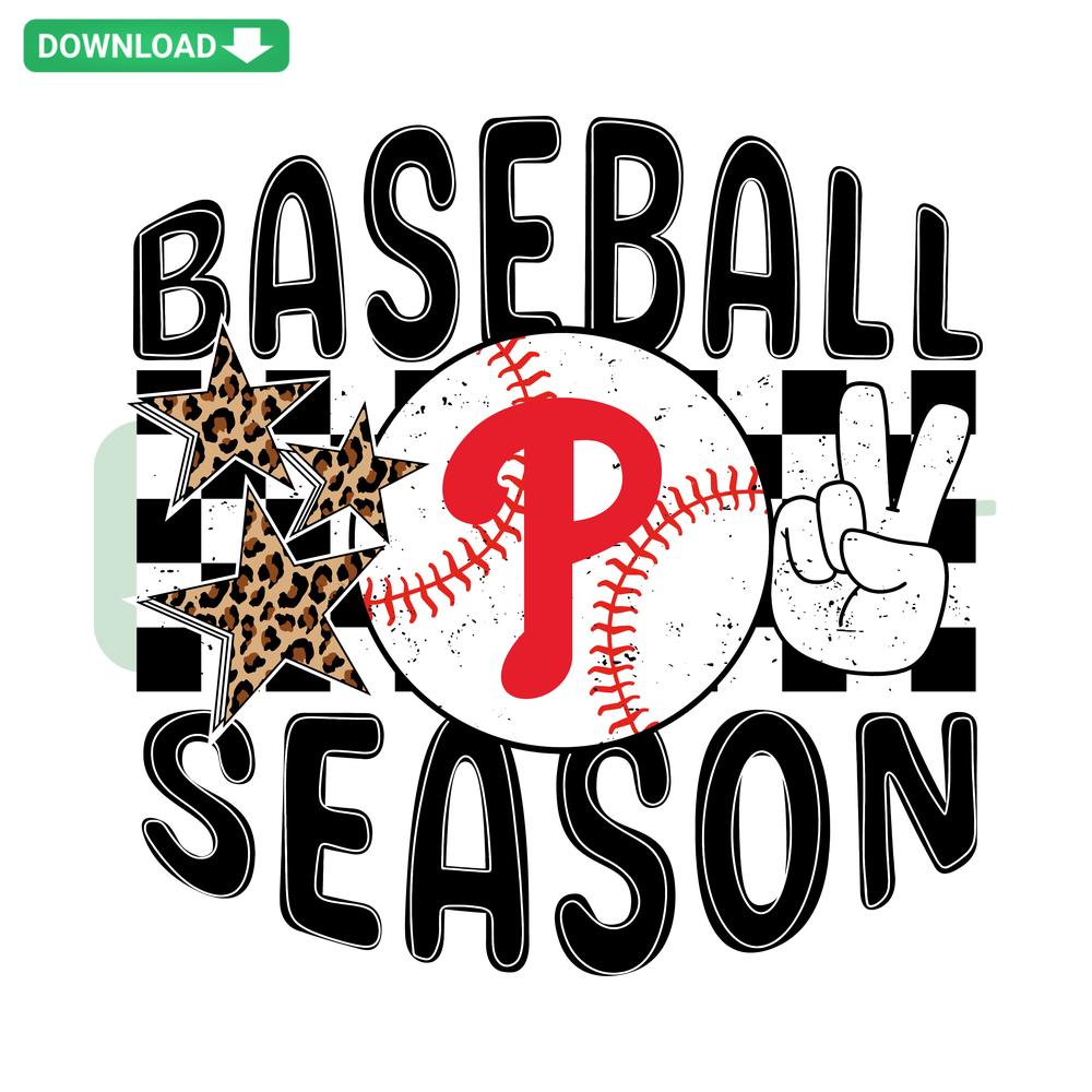 Philadelphia Phillies SVG Wall Art Design, Baseball Season, Digital Download, Perfect for Cricut Projects, Sports-themed Decor