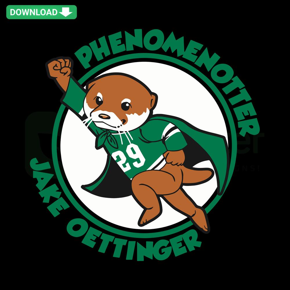 Jake Oettinger Phenomenotter Dallas Stars SVG: Instant Cricut Download featuring unique hockey design with otter mascot.