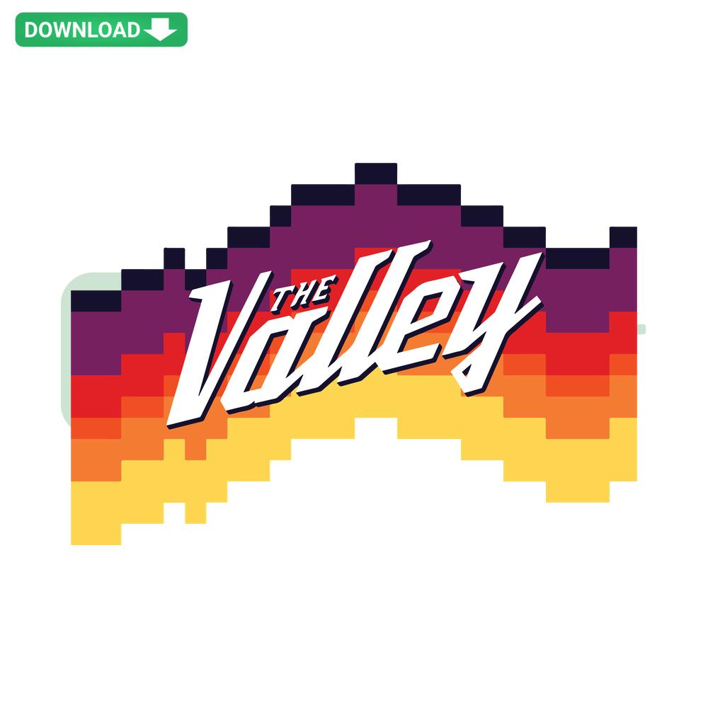 Phoenix Suns The Valley SVG, vibrant team logo with bold colors, ideal for crafting, high-quality digital download.