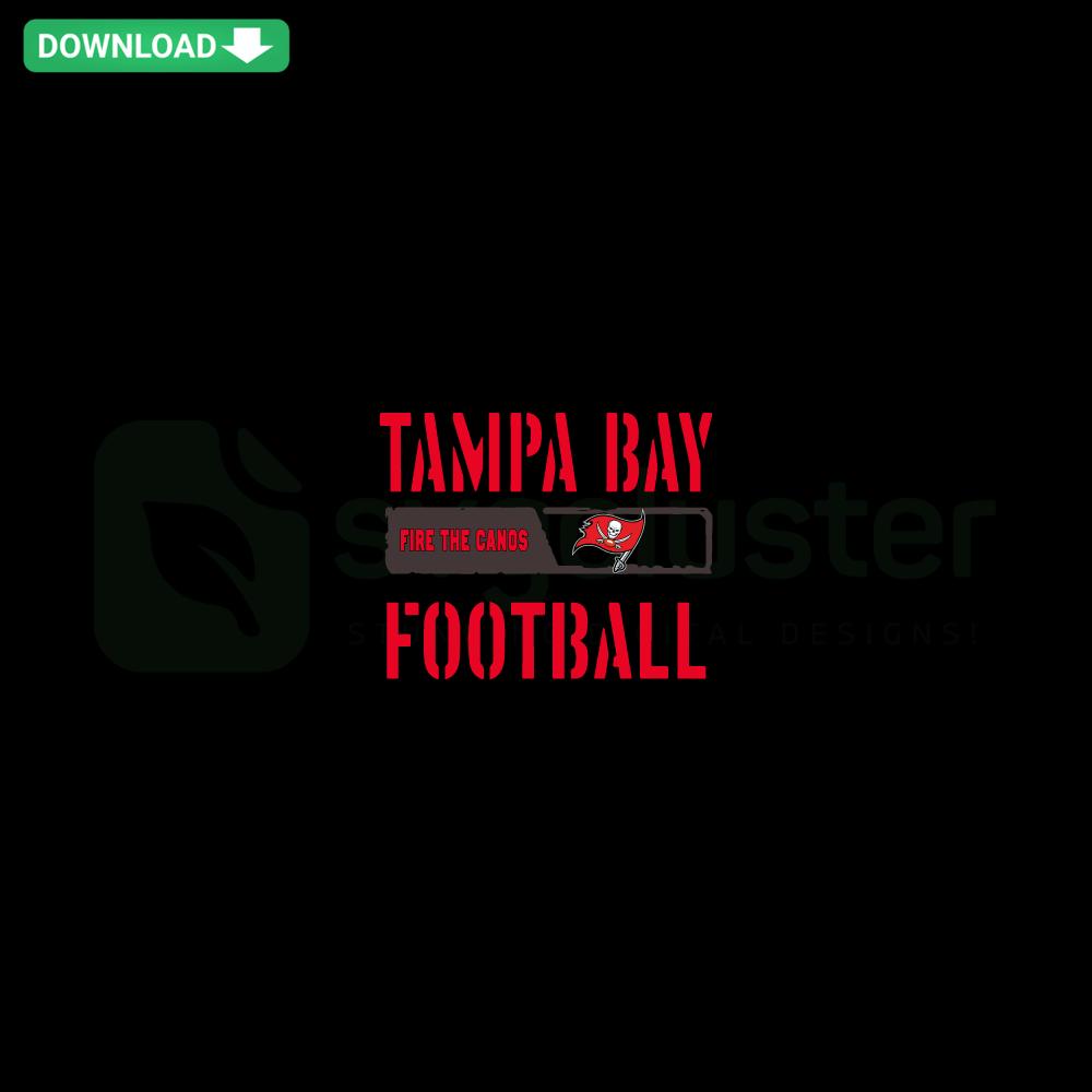 Tampa Bay Fire The Canos Football SVG, Editable SVG for Cricut design featuring football elements, team logo, and vibrant colors.