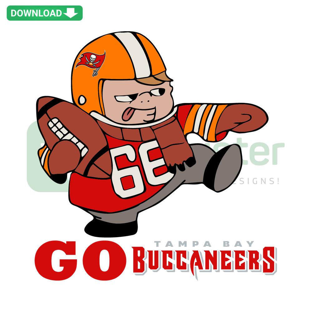 Go Tampa Bay Buccaneers SVG design, featuring team logo and colors, ready for instant digital download, perfect for custom projects.