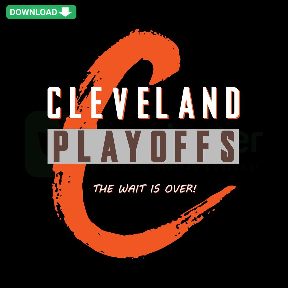 Cleveland Browns Playoffs SVG, Premium SVG Graphics: Vibrant team logo in brown and orange, ideal for fan projects and merchandise.