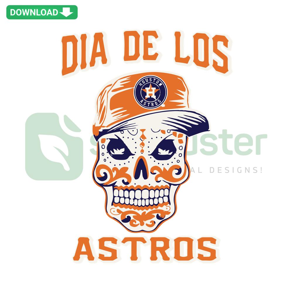 Houston Astros Skull SVG, Editable Download; features team logo on a skull design, perfect for Cricut/Silhouette users.