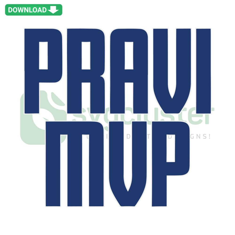 Dynamic Pravi MVP Dallas Mavericks SVG, featuring bold NBA logo; Premium vector graphics for sports fans and designers.