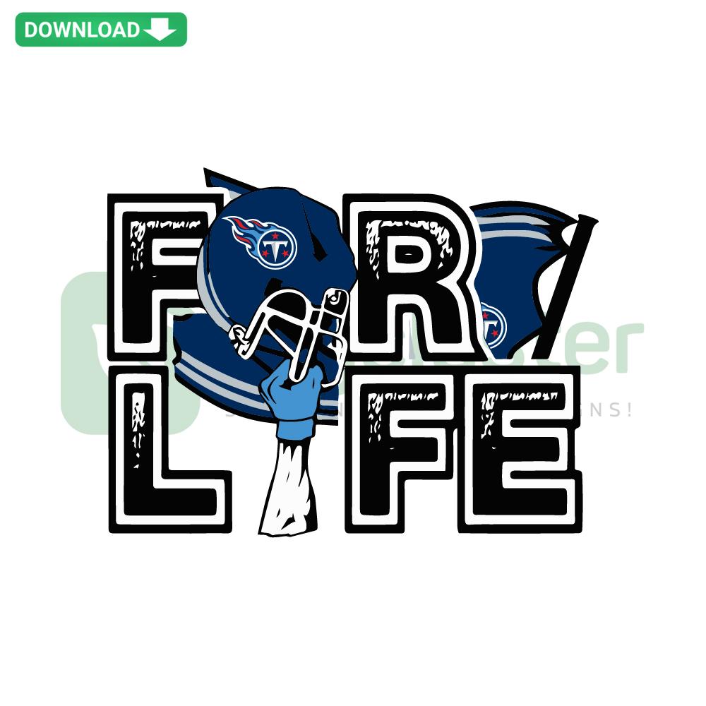 Tennessee Titans For Life SVG Download, NFL Team Logo Design, Wall Art Clipart, Sports Fan Digital File, Football-Themed Graphic