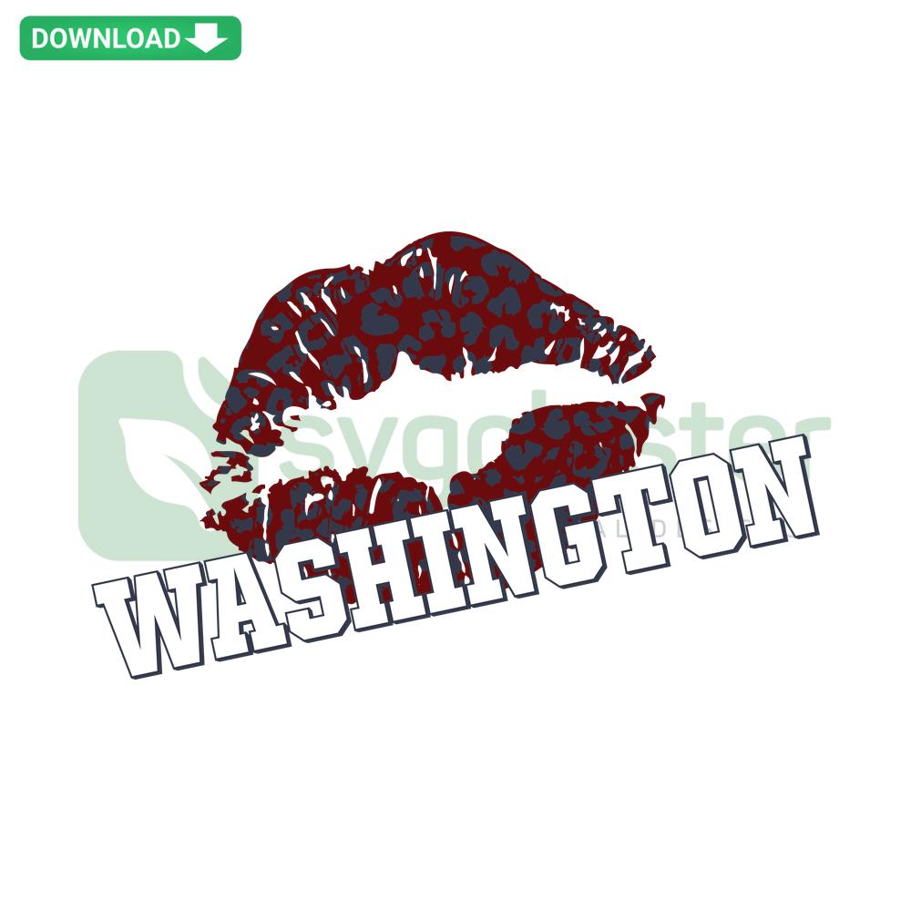 Washington Lips SVG Digital Download featuring iconic skyline lips design, perfect for crafts, DIY, SVG enthusiasts.