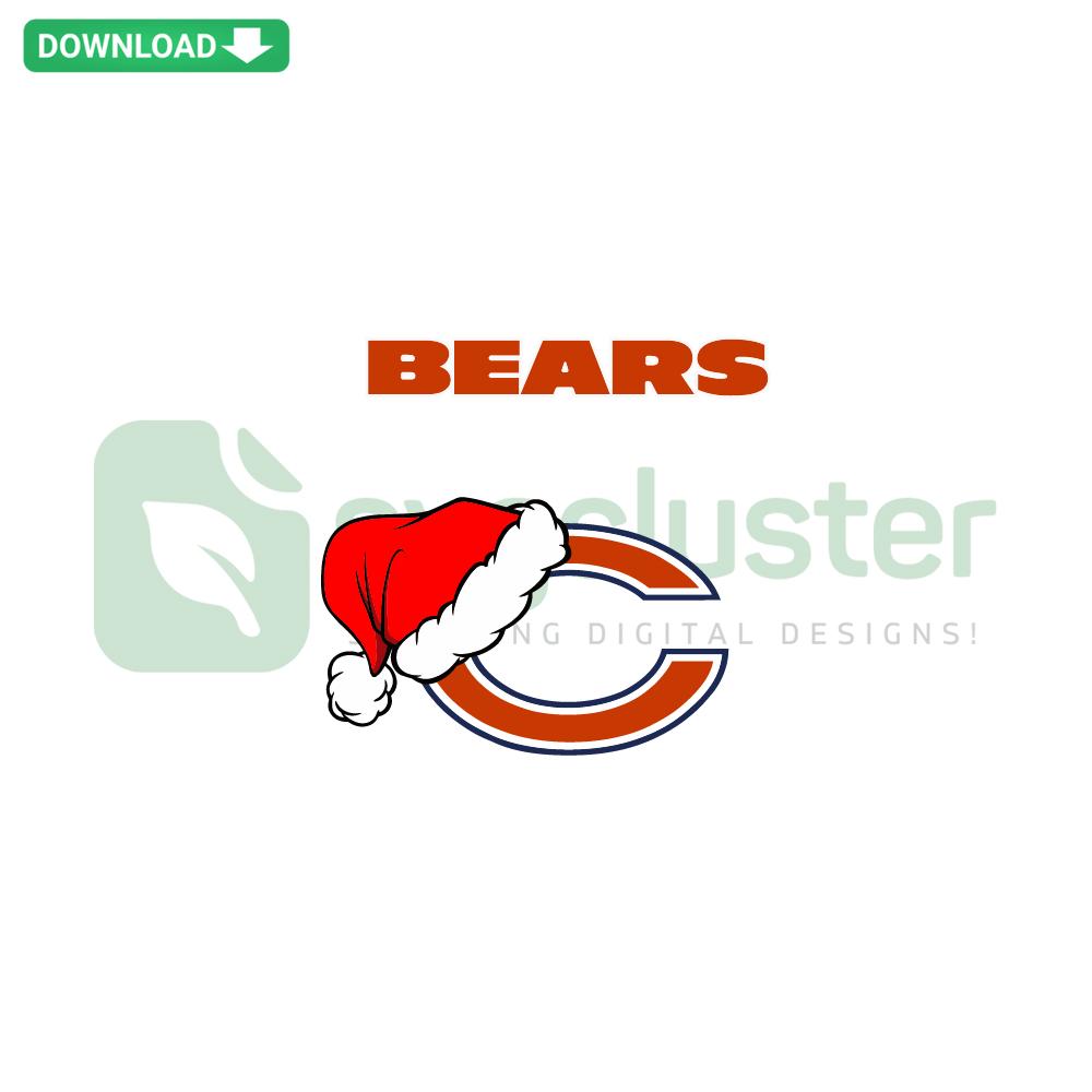 Chicago Bears NFL Logo SVG digital download featuring iconic blue and orange bear face design, perfect for Cricut projects.