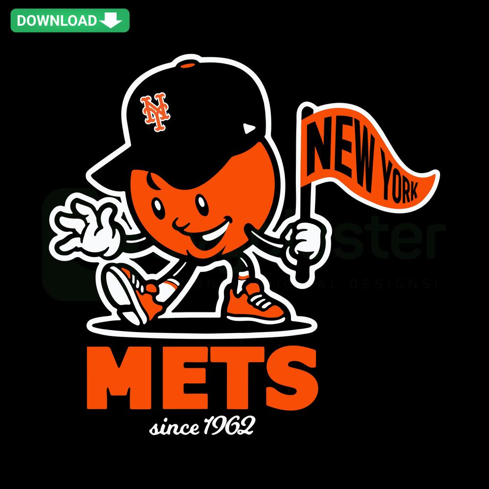 New York Mets Since 1962 SVG, High-Res Digital Download, MLB Logo Design, Vintage Mets Emblem, Classic Baseball Art File