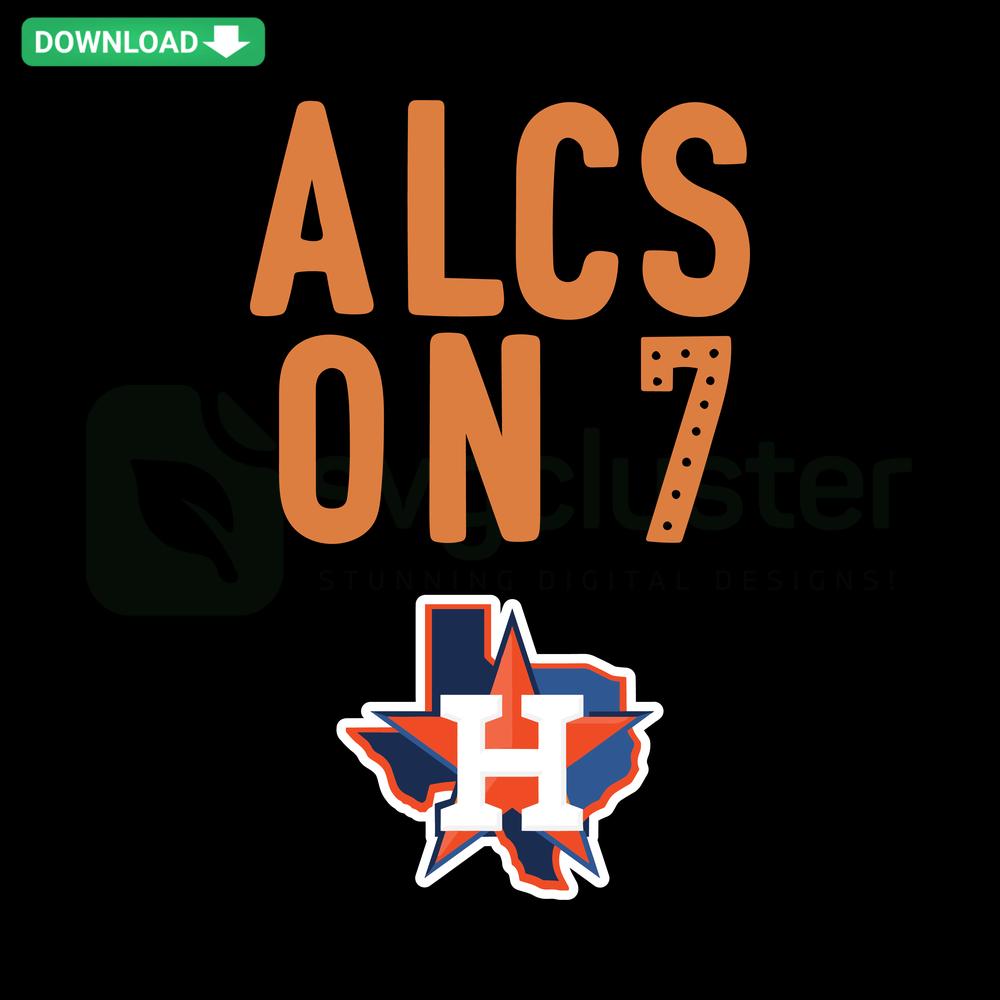 Houston Astros ALCS 7 SVG File: Stylish Clip Art for Cricut featuring Baseball Graphics, ideal for sports-themed crafts.