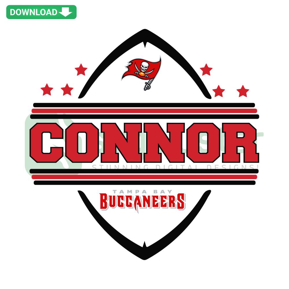 Connor Tampa Bay Buccaneers SVG, customizable Cricut design, editable vector file, sports-themed cutting template