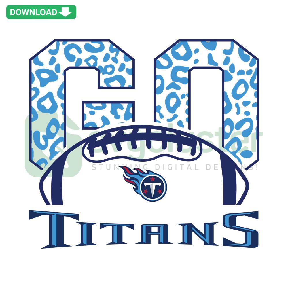 Tennessee Titans Leopard SVG, perfect for Cricut and Silhouette: Stylish football design with leopard print accents.
