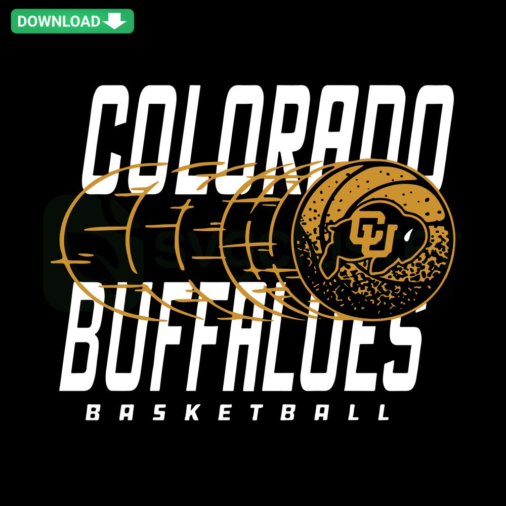 Colorado Buffaloes Basketball SVG Design, NCAA Logo, Instant Digital Download for Designers, Vector Graphic File