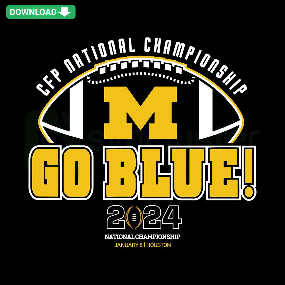 College Football Playoff 2024 National Championship SVG: Cricut Ready Graphic Design Files with Team Logos & Trophy Icon