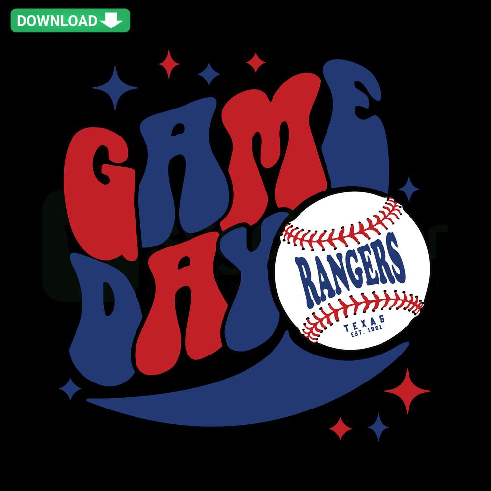 Texas Rangers Baseball SVG for Cricut, Game Day Editable Download, Perfect for Crafts, DIY Sports Fan Projects