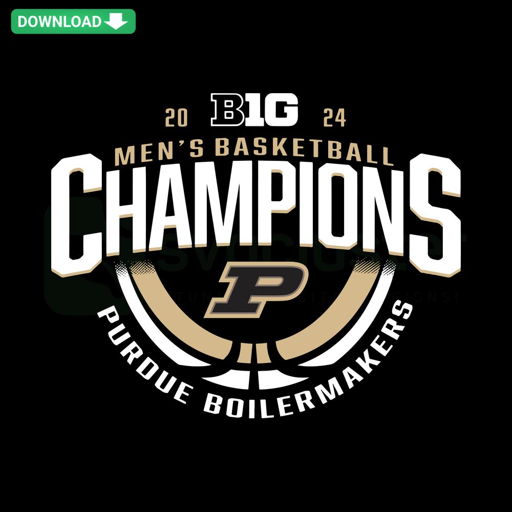Purdue Boilermakers Big 10 Basketball Champions SVG design for Cricut/Silhouette; perfect for sports crafting projects.