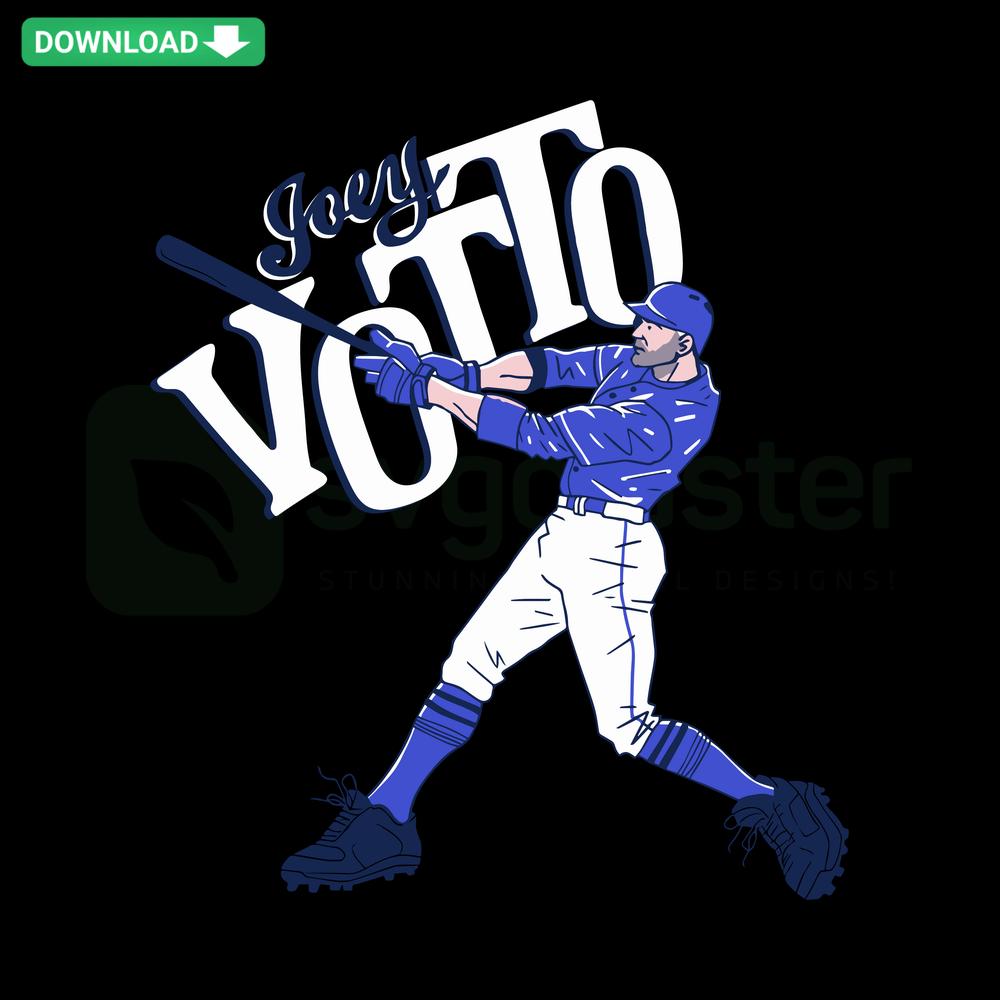 Joey Votto Toronto Blue Jays Cartoon Swing SVG, Cricut Ready Download, Baseball Themed Digital Art, DIY Craft Cut File