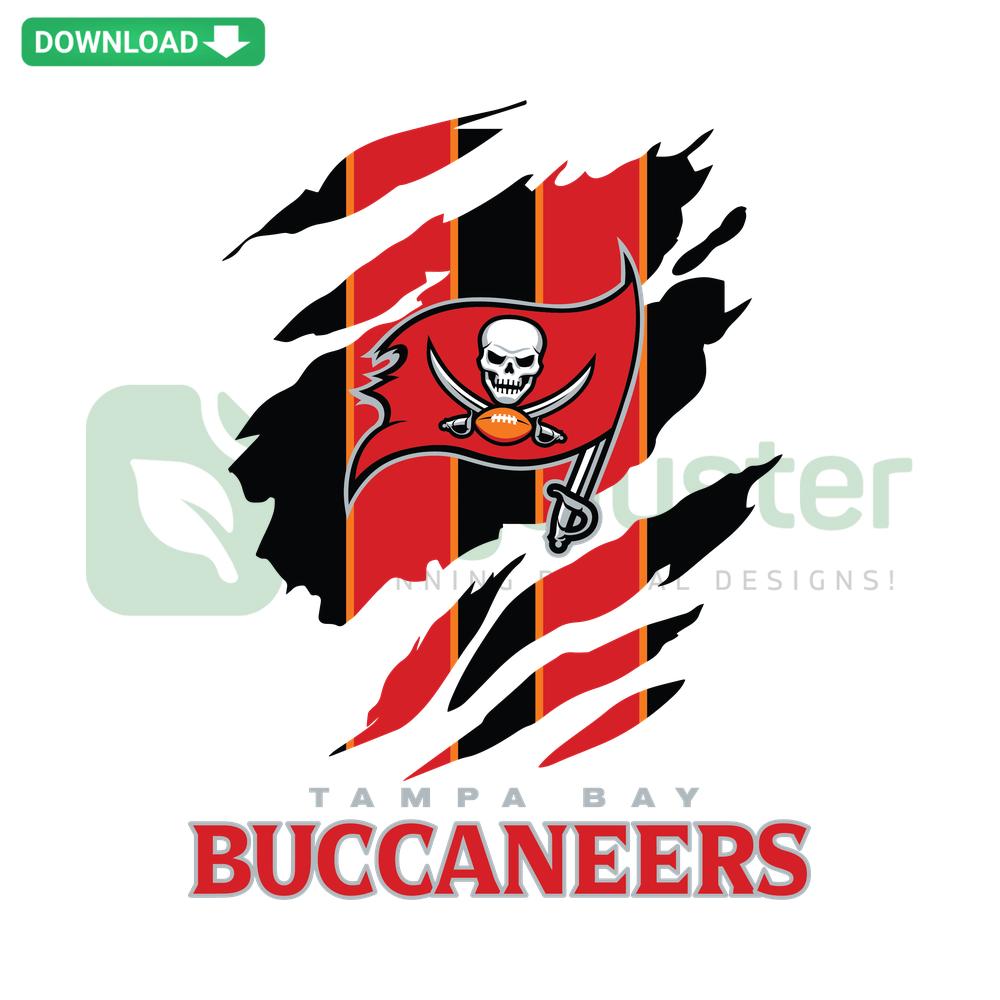 Tampa Bay Buccaneers Ripped Claw Logo SVG, Instant Download, NFL Graphics, Digital Art, Buccaneers Logo, SVG Design