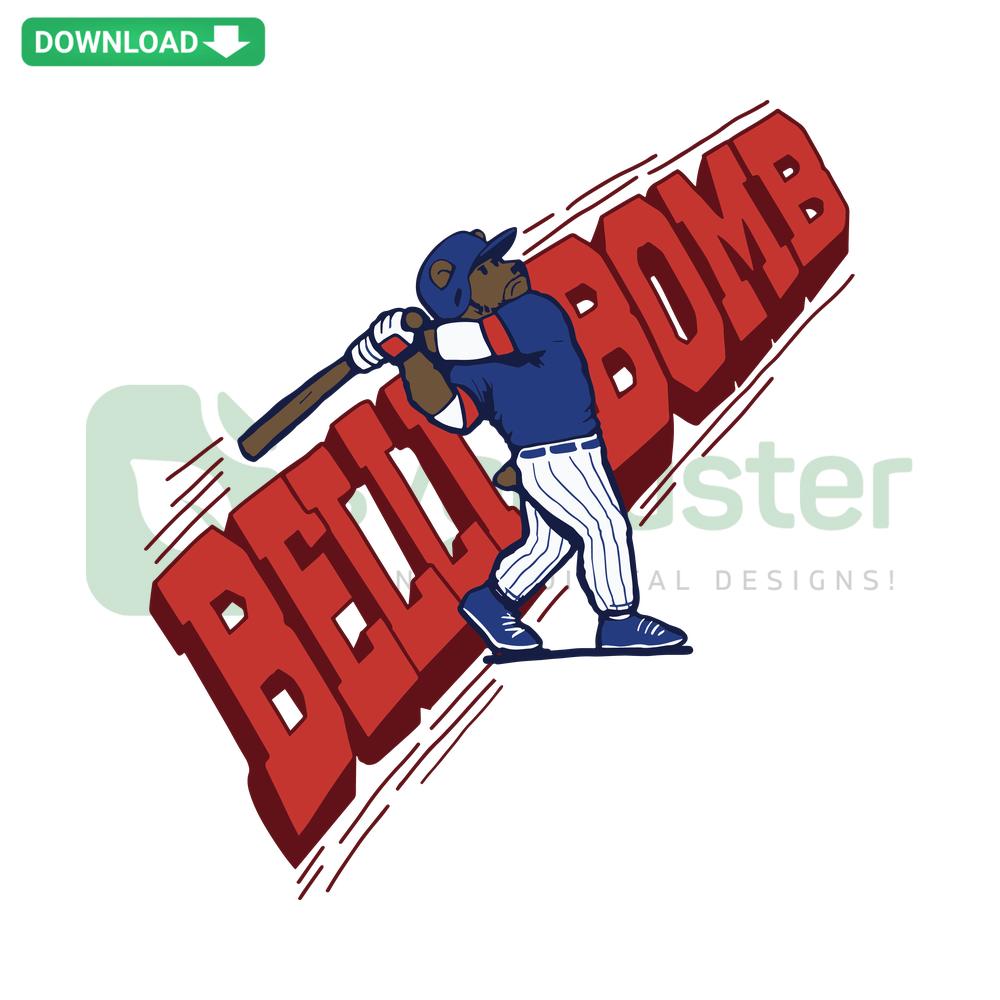 Chicago Cubs Baseball SVG Design, Belli Bomb Print, Digital Download, Sports Craft SVG, DIY Project, Printable, Cubs Logo
