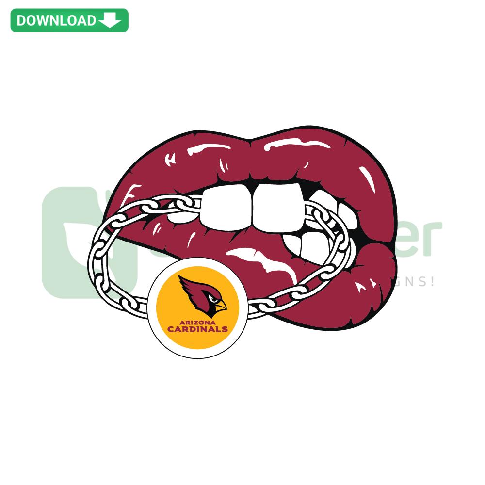 Arizona Cardinals Lip SVG, Editable Cricut Design, NFL Team Logo, Football Graphic, Craft Cut File, Seamless for DIY Projects